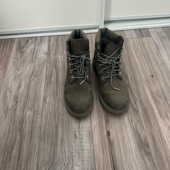 Timberland Olive Green Leather Boots - Picture 3 of 5